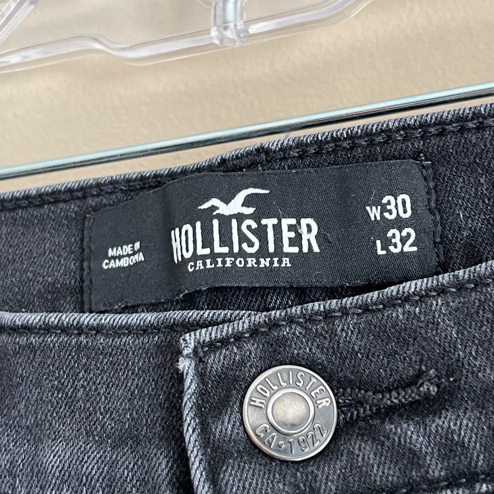 Hollister Mens Black Stretchy Skinny Jeans - Picture 3 of 3
